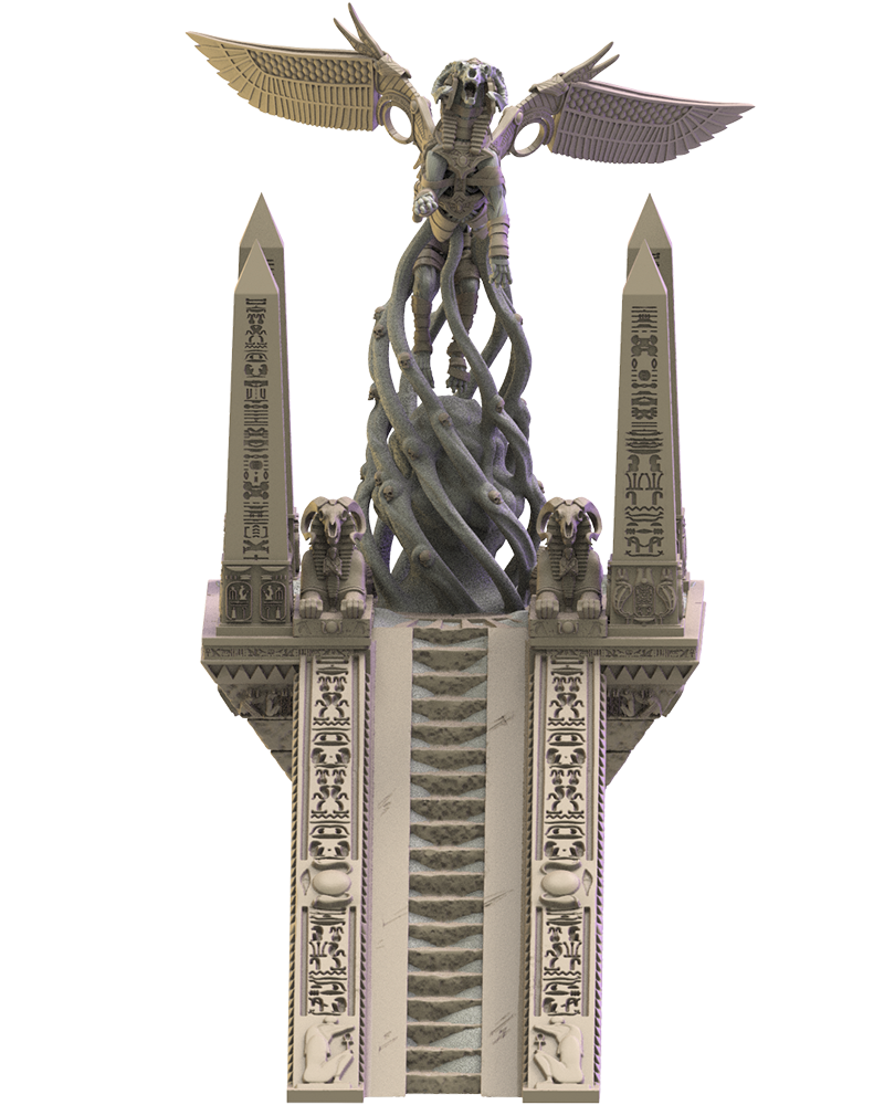 Criosphinx on Amun-Re Temple - Tomb Kings - Undead - TTRPG - Wargaming - Dungeons and Dragons