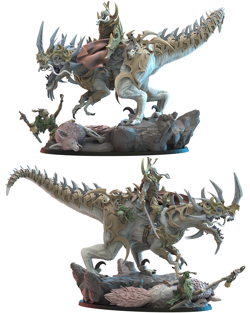 Ashura, the Destroyer on Ryōryū - Night Elves - TTRPG - Wargaming - Dungeons and Dragons