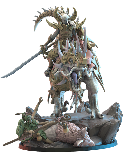 Ashura, le Destructeur sur Ryōryū - Elfes de la nuit - JDR - Wargaming - Donjons et Dragons