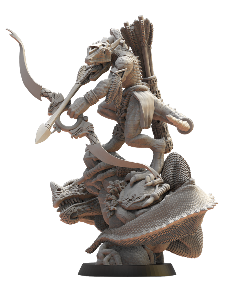Atlacoya the Sunarcher -  Lizard-Men - TTRPG - Wargaming - Dungeons and Dragons