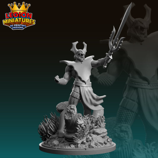 Attuma Miniature(40mm - 75mm) Unassembled/Unpainted/3D Print