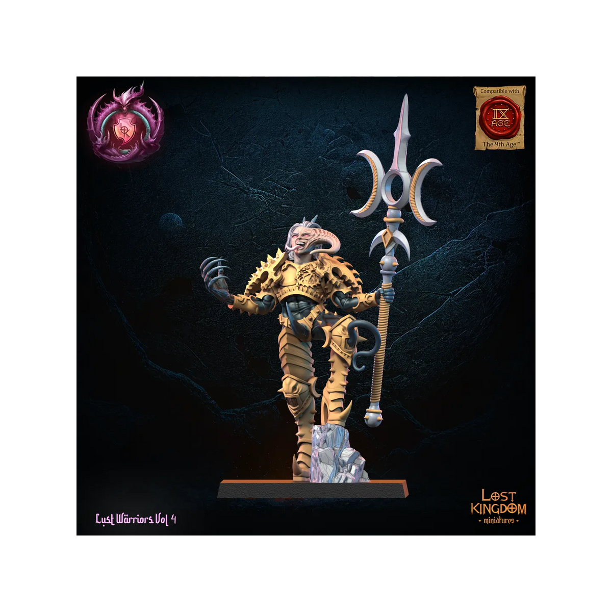Aurenis, Lust Chosen Lord - Lust Warriors - TTRPG - Wargaming - Dungeons and Dragons