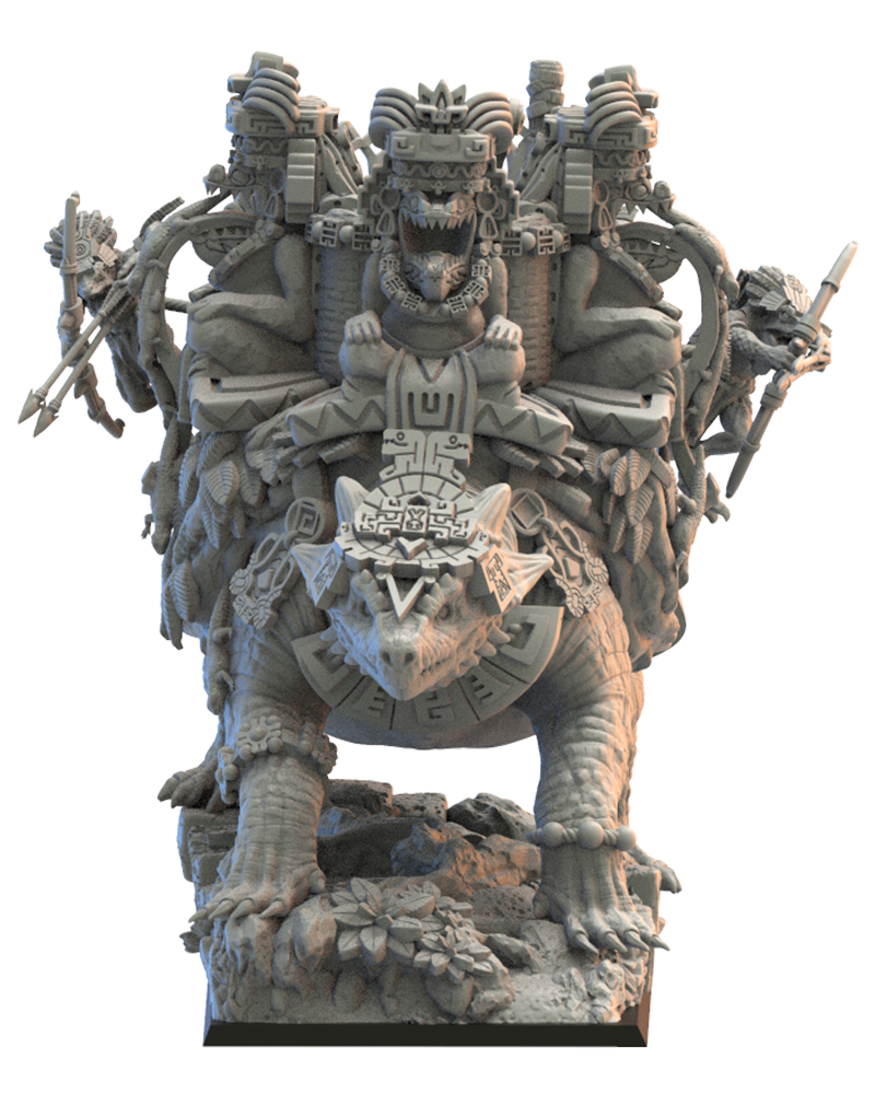 Ayokalotl with Tekuetl Swarm - Lizard-Men - TTRPG - Wargaming - Dungeons and Dragons