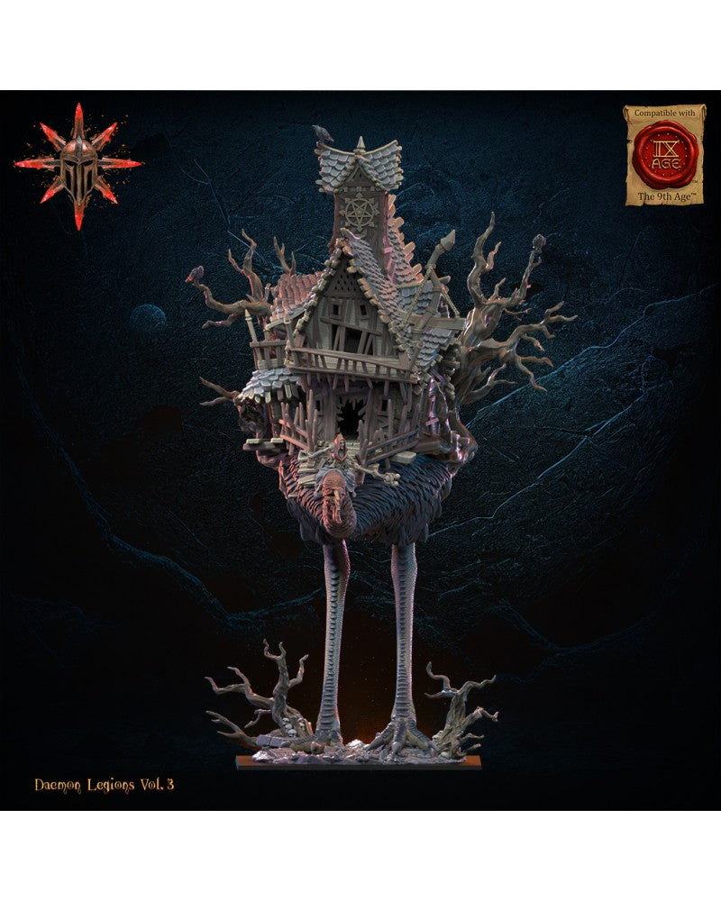 Baba Jaga, Daemon Witch on Horror Bird - Demonic Legion - TTRPG - Wargaming - Mordheim - Dungeons and Dragons