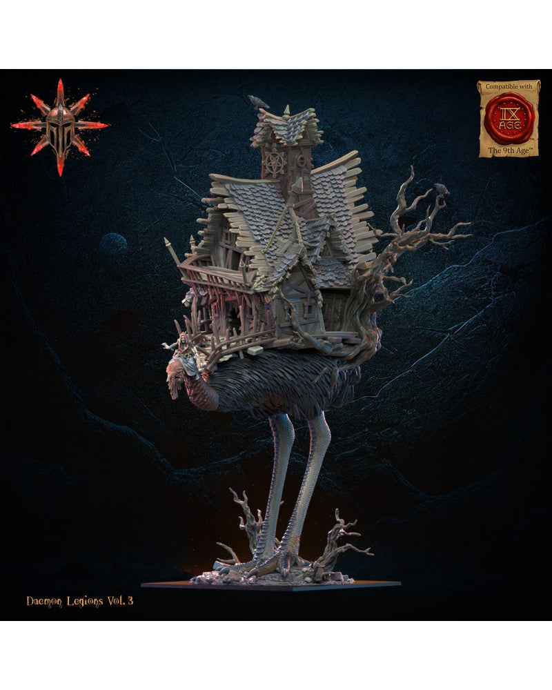 Baba Jaga, Daemon Witch on Horror Bird - Demonic Legion - TTRPG - Wargaming - Mordheim - Dungeons and Dragons