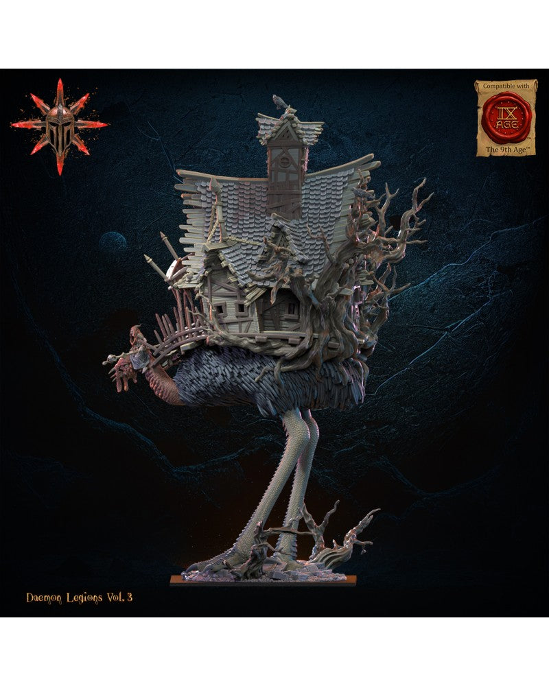 Baba Jaga, Daemon Witch on Horror Bird - Demonic Legion - TTRPG - Wargaming - Mordheim - Dungeons and Dragons