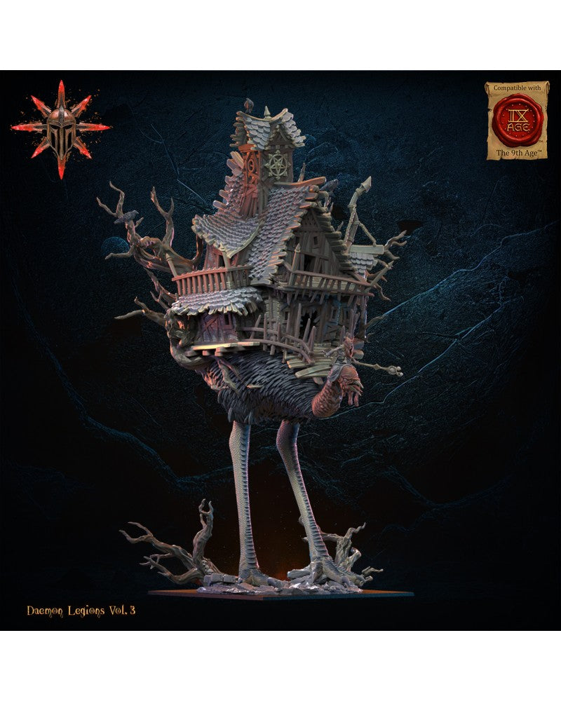 Baba Jaga, Daemon Witch on Horror Bird - Demonic Legion - TTRPG - Wargaming - Mordheim - Dungeons and Dragons