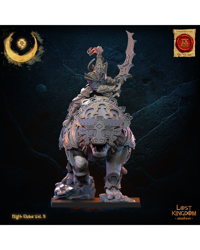 Baihu, Héros Tsurugi sur Tao Tie - Elfe de la nuit - JDR - Wargaming - Donjons et Dragons