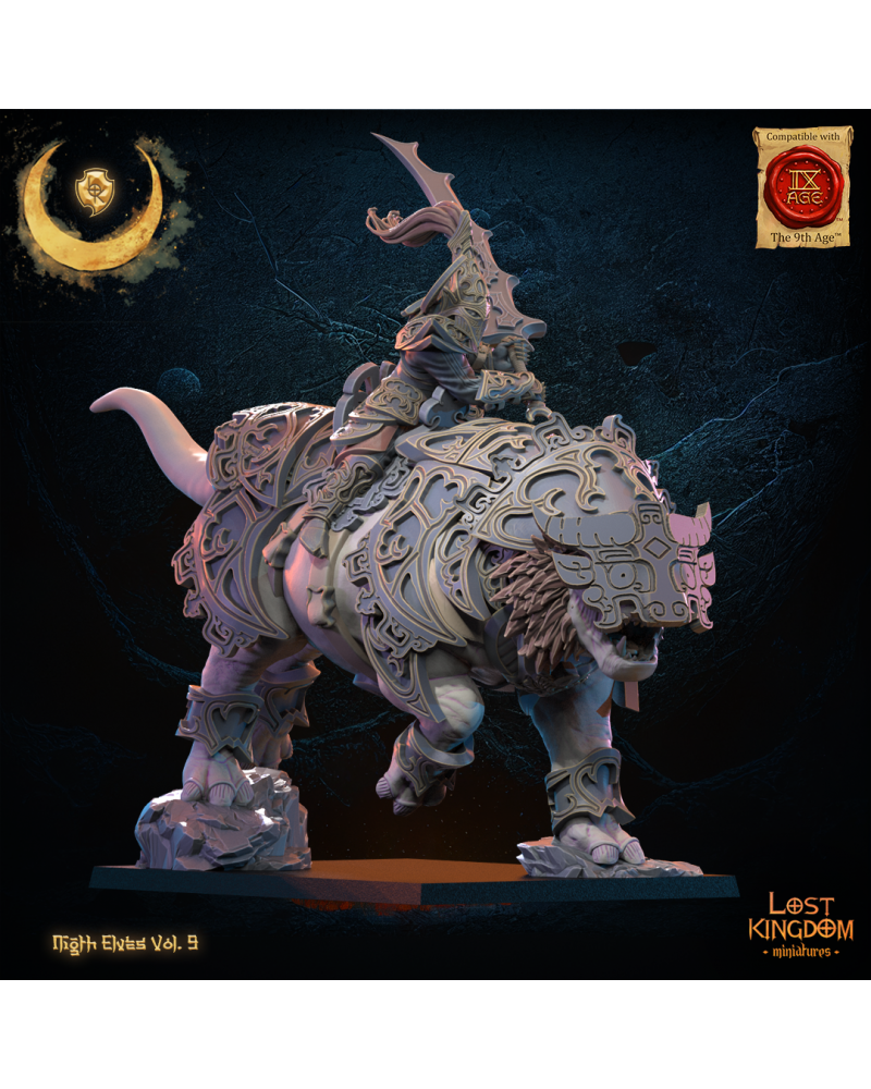 Baihu, Héros Tsurugi sur Tao Tie - Elfe de la nuit - JDR - Wargaming - Donjons et Dragons