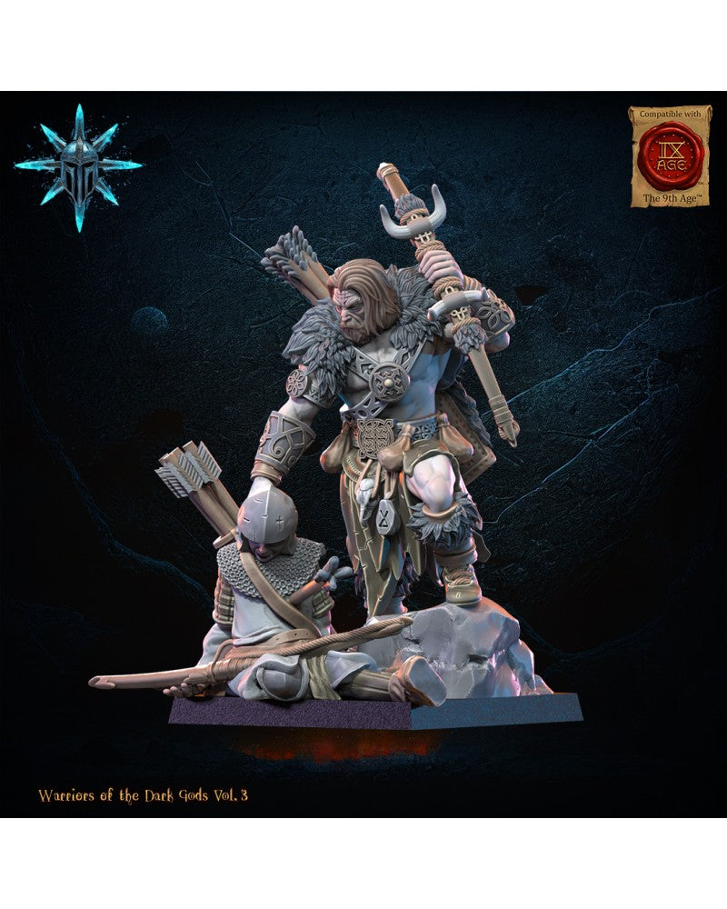 Barbarian Chief with Bow - Warriors of the Dark Gods - TTRPG - Wargaming - Dungeons and Dragons