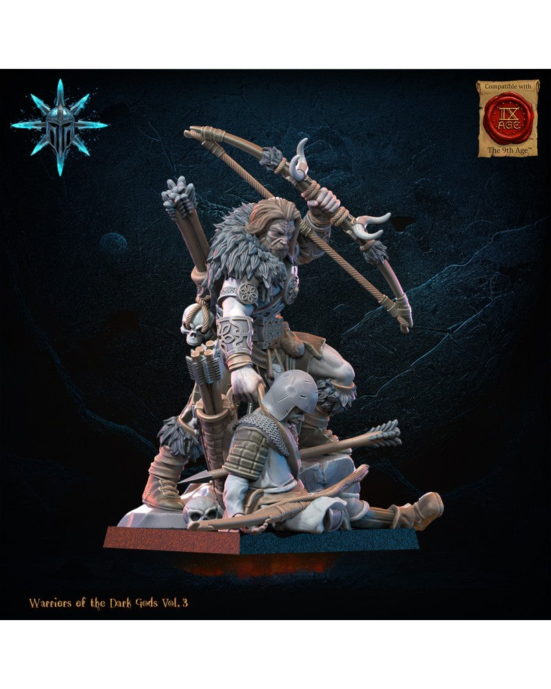 Barbarian Chief with Bow - Warriors of the Dark Gods - TTRPG - Wargaming - Dungeons and Dragons