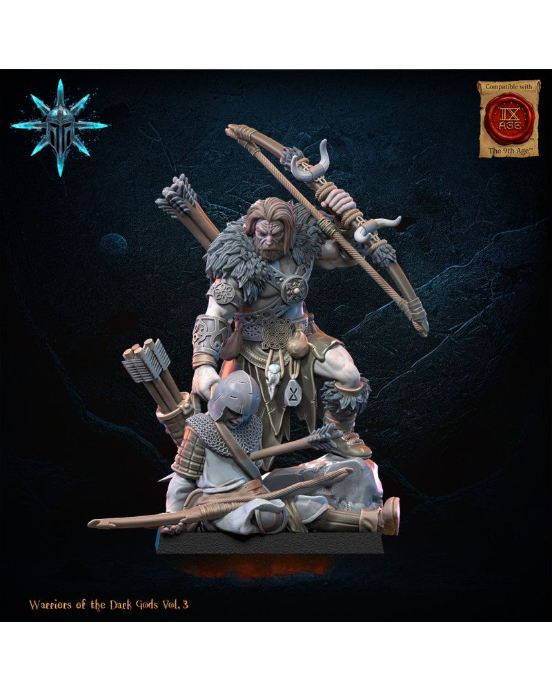 Barbarian Chief with Bow - Warriors of the Dark Gods - TTRPG - Wargaming - Dungeons and Dragons