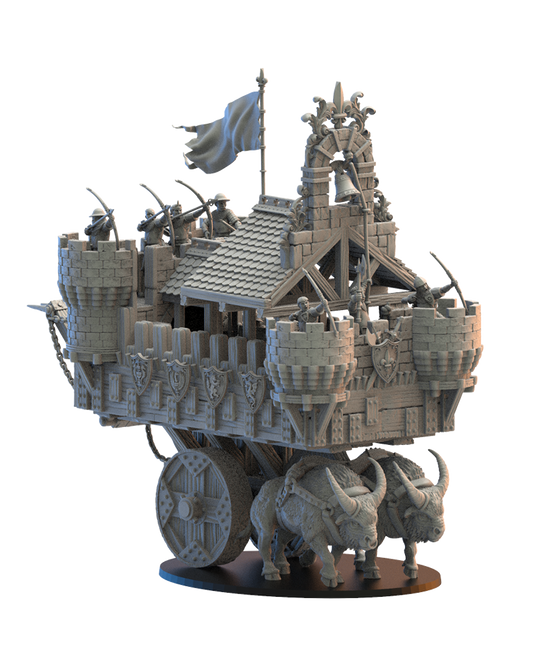 Battle Fortress - War Wagon - Bretons - TTRPG - Wargaming - Dungeons and Dragons