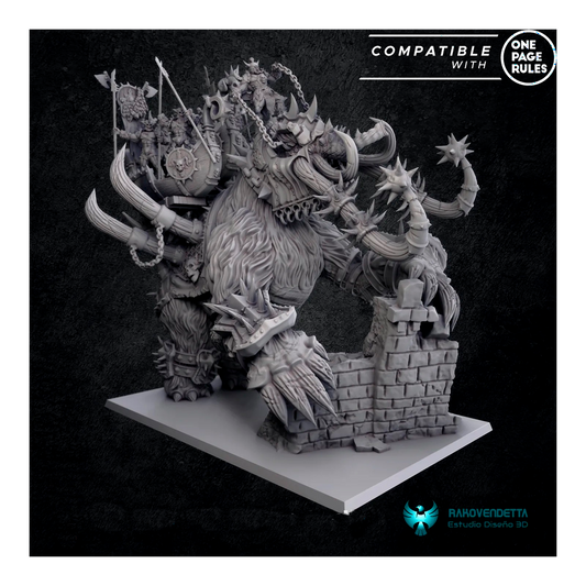 Behemoth - Mammoth - Sons of Destruction - Tabletop RPG Miniature - Roleplaying 3D Printed Fantasy Mini