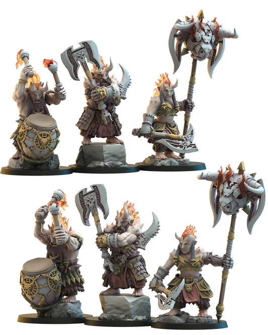 Berserker CG (x3) - Nains du Chaos - JDR - Wargaming - Donjons et Dragons