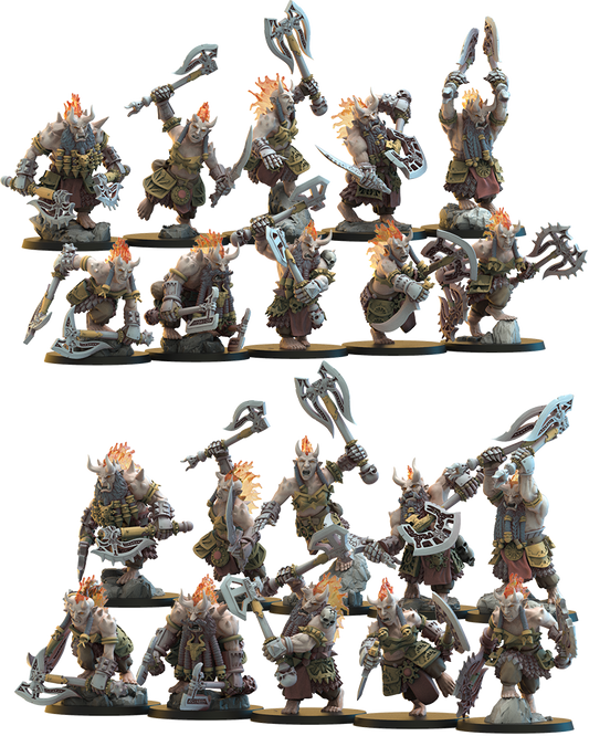 Unité Berserker v2 (x10) - Nains du Chaos - JDR - Wargaming - Donjons et Dragons