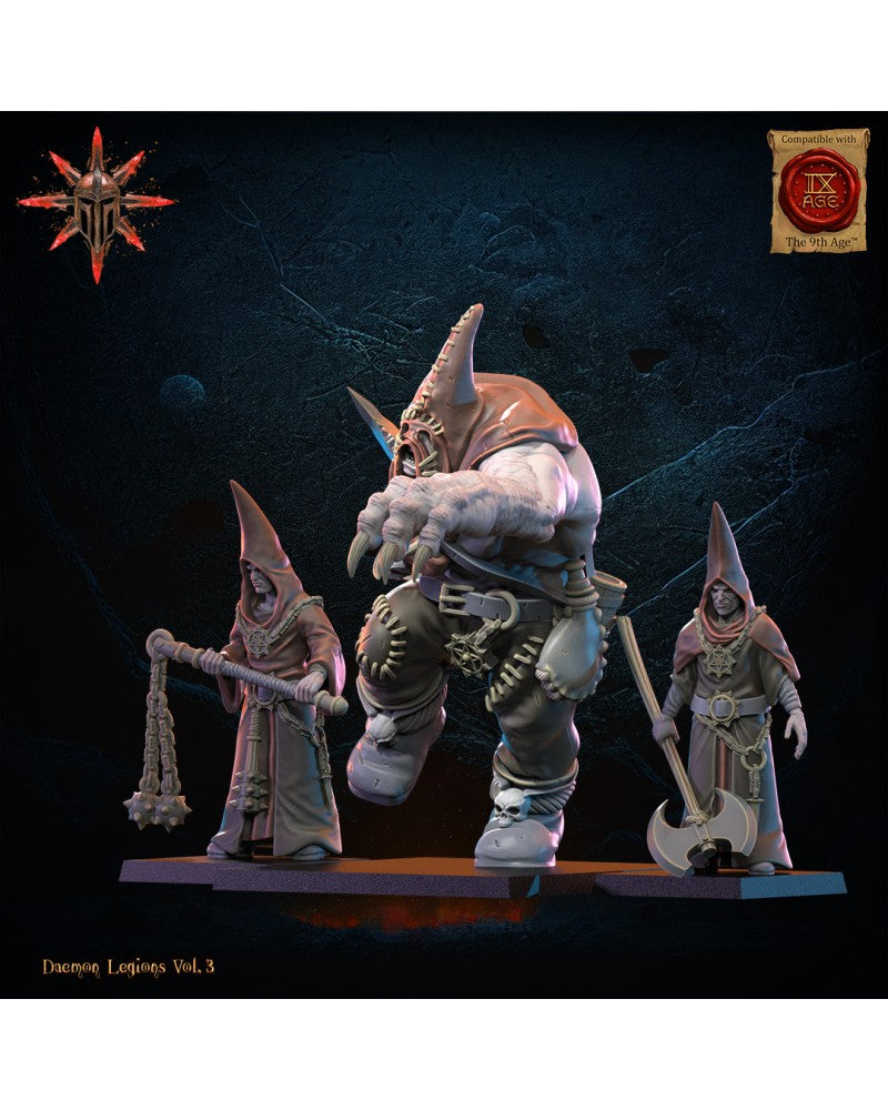 Blessed 1 and Archicultists (x3) Demonic Legion - TTRPG - Wargaming - Mordheim - Dungeons and Dragons