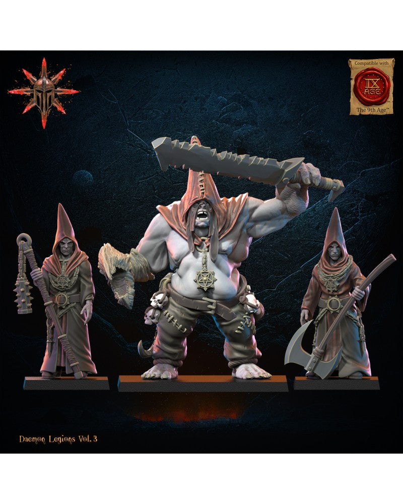 Blessed 2 and Archicultists (x3) - Demonic Legions - TTRPG - Wargaming - Mordheim - Dungeons and Dragons