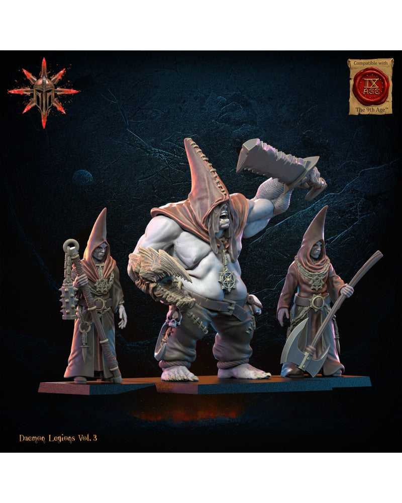 Blessed 2 and Archicultists (x3) - Demonic Legions - TTRPG - Wargaming - Mordheim - Dungeons and Dragons