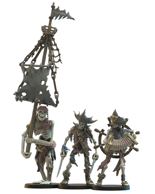 CG Skeleton Buccaneers (x3) - Undead Pirates - TTRPG - Wargaming - Dungeons and Dragons