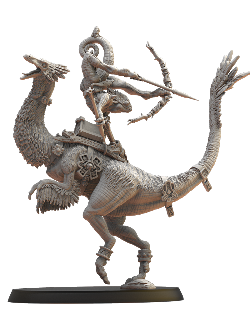 Chameleon Heroine V1 - Lizard-Men - by Lost Kingdom - TTRPG - Wargaming - Dungeons and Dragons