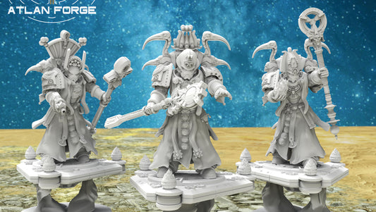 Mages of Aegyptus V1/Compatible with Warhammer 40K/Grimdark - by Atlan Forge - Tabletop RPG Miniature - Roleplaying 3D Printed Fantasy Mini