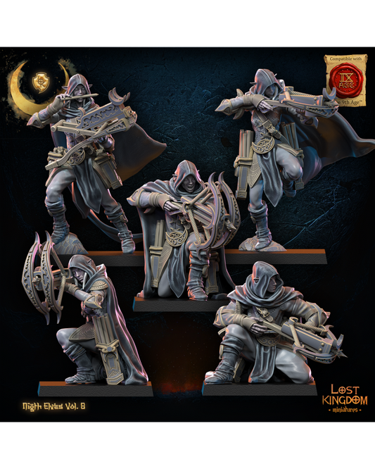 Régiment de Chūkōnu (x10) - Elfes de la nuit - JDR - Wargaming - Donjons et Dragons