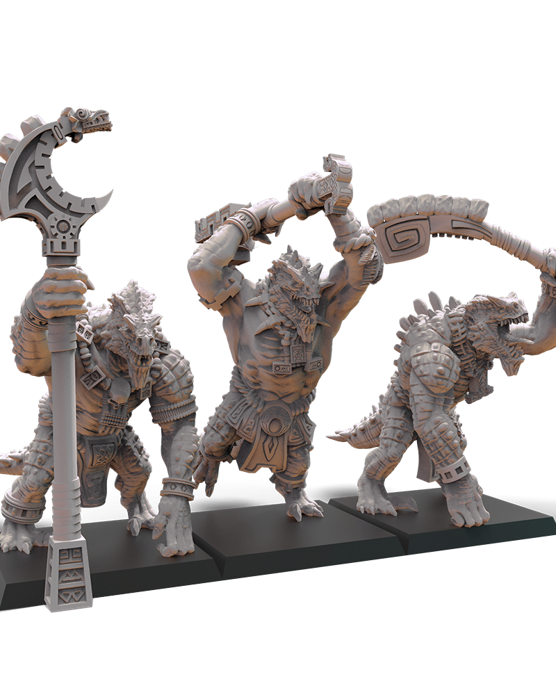 Cipactli Unit(x3) by Lost Kingdom - TTRPG - Wargaming - Dungeons and Dragons