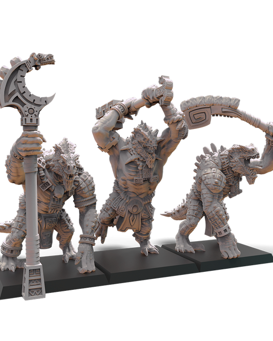 Cipactli Unit(x3) by Lost Kingdom - TTRPG - Wargaming - Dungeons and Dragons