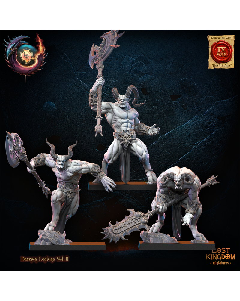 Clawed fiends (x3) - Warriors of the Dark Gods - TTRPG - Wargaming - Dungeons and Dragons
