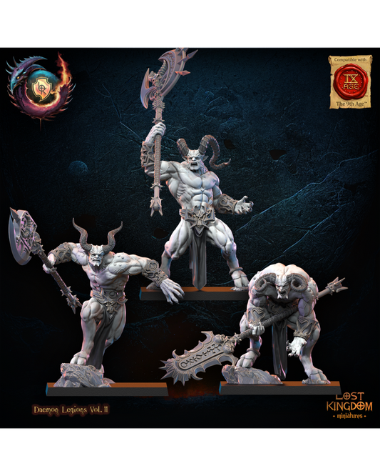 Démons griffus (x3) - Guerriers des Dieux Sombres - JDR - Wargaming - Donjons et Dragons