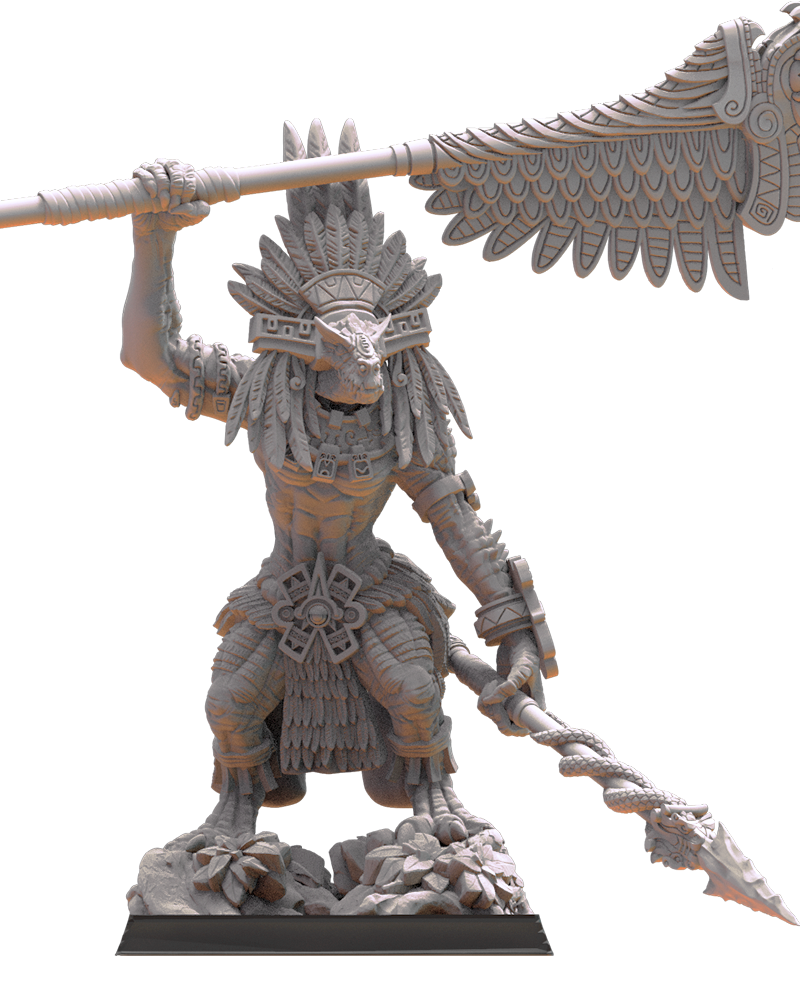 Coatlicue, Cuetzpal Mother  - by Lost Kingdom - TTRPG - Wargaming - Dungeons and Dragons
