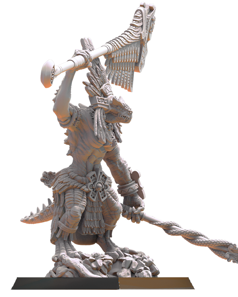 Coatlicue, Cuetzpal Mother  - by Lost Kingdom - TTRPG - Wargaming - Dungeons and Dragons
