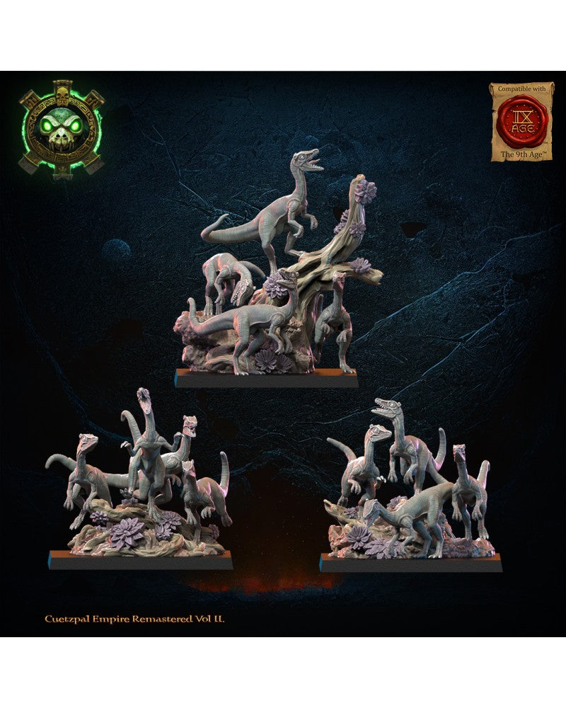 Compsognathus Swarm (x3) Lizard-Men - TTRPG - Wargaming - Dungeons and Dragons