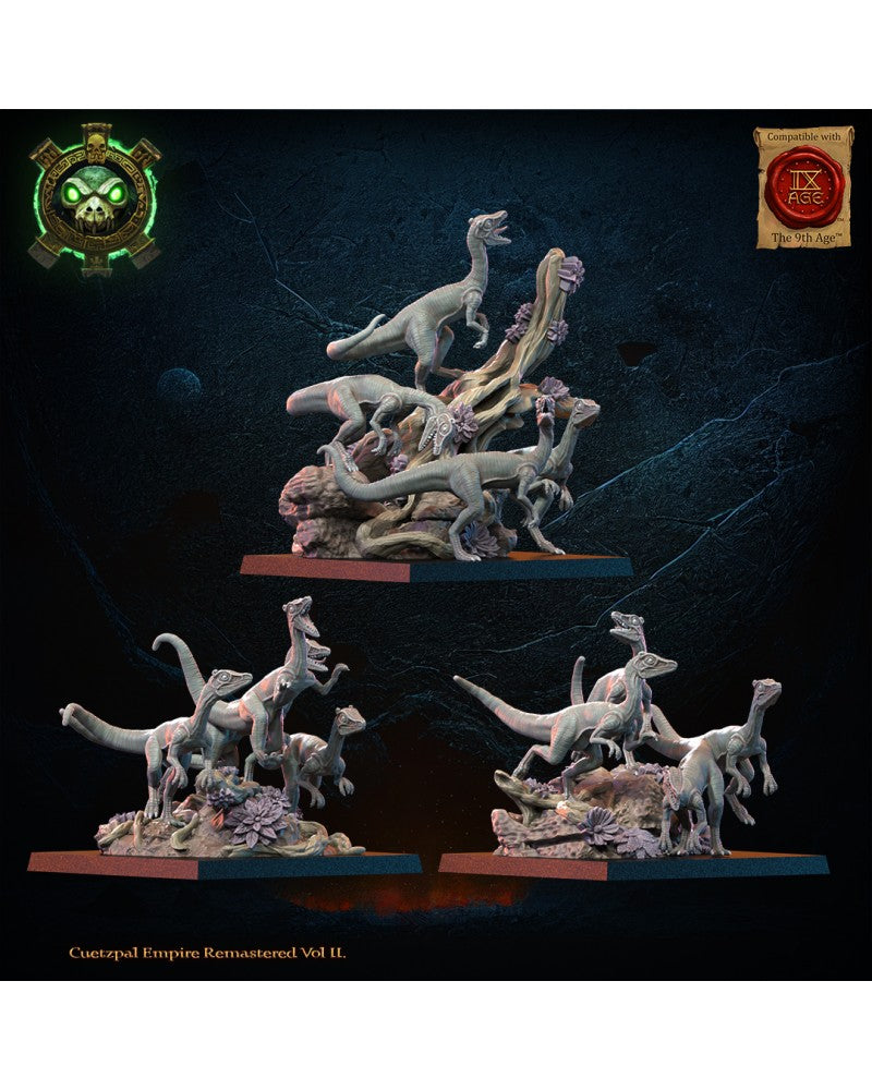 Compsognathus Swarm (x3) Lizard-Men - TTRPG - Wargaming - Dungeons and Dragons