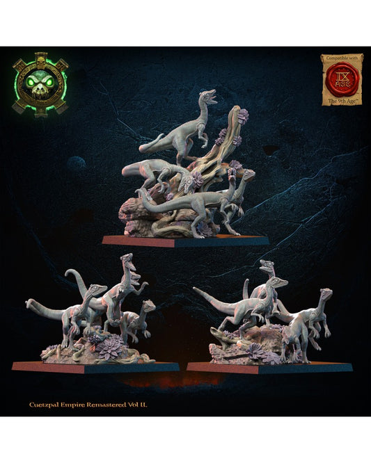 Compsognathus Swarm (x3) Lizard-Men - TTRPG - Wargaming - Dungeons and Dragons