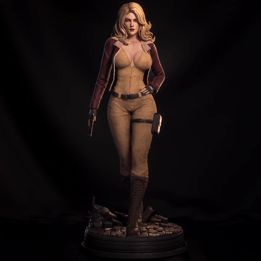 Cover Girl Sculpture (75mm to 500mm) - Unassembled/Unpainted/3D Print