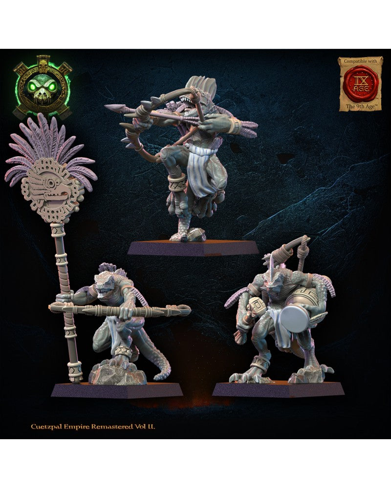 Cuetzpalli Regiment with bows CG (x3) - Lizard-Men - TTRPG - Wargaming - Dungeons and Dragons