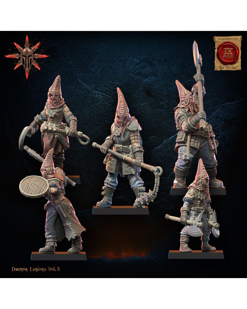 Cultists Unit (x10) - Demonic Legion - TTRPG - Wargaming - Mordheim - Dungeons and Dragons