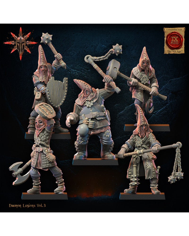 Cultists Unit (x10) - Demonic Legion - TTRPG - Wargaming - Mordheim - Dungeons and Dragons