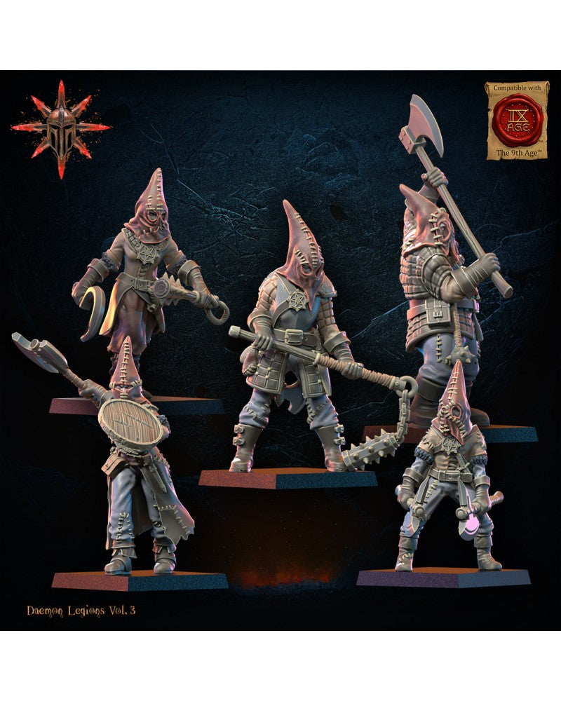 Cultists Unit (x10) - Demonic Legion - TTRPG - Wargaming - Mordheim - Dungeons and Dragons
