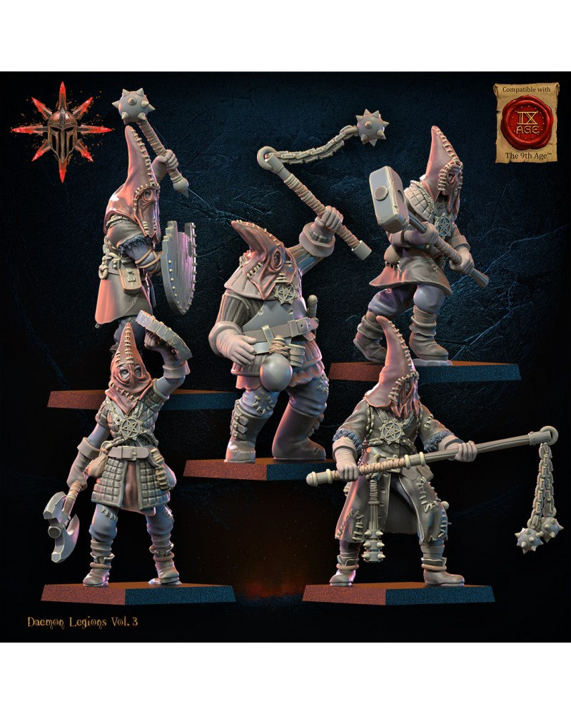 Cultists Unit (x10) - Demonic Legion - TTRPG - Wargaming - Mordheim - Dungeons and Dragons
