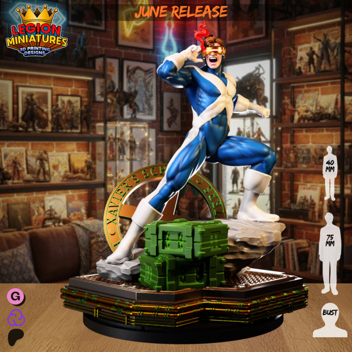 Classic Cyclops Miniature(40mm - 75mm) - MCP - Unassembled/Unpainted/3D Print