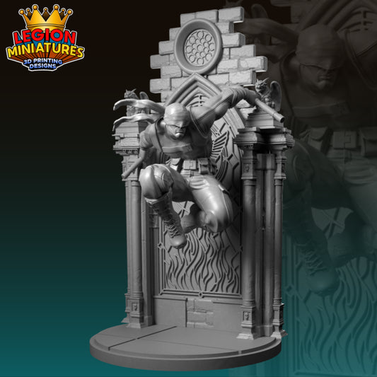 Daredevil Miniature(40mm - 75mm) Unassembled/Unpainted/3D Print