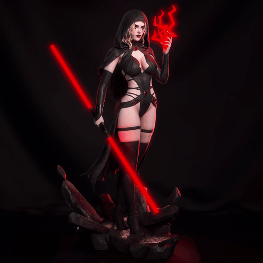 Darth Zannah Sculpture (75mm to 500mm) - Unassembled/Unpainted/3D Print