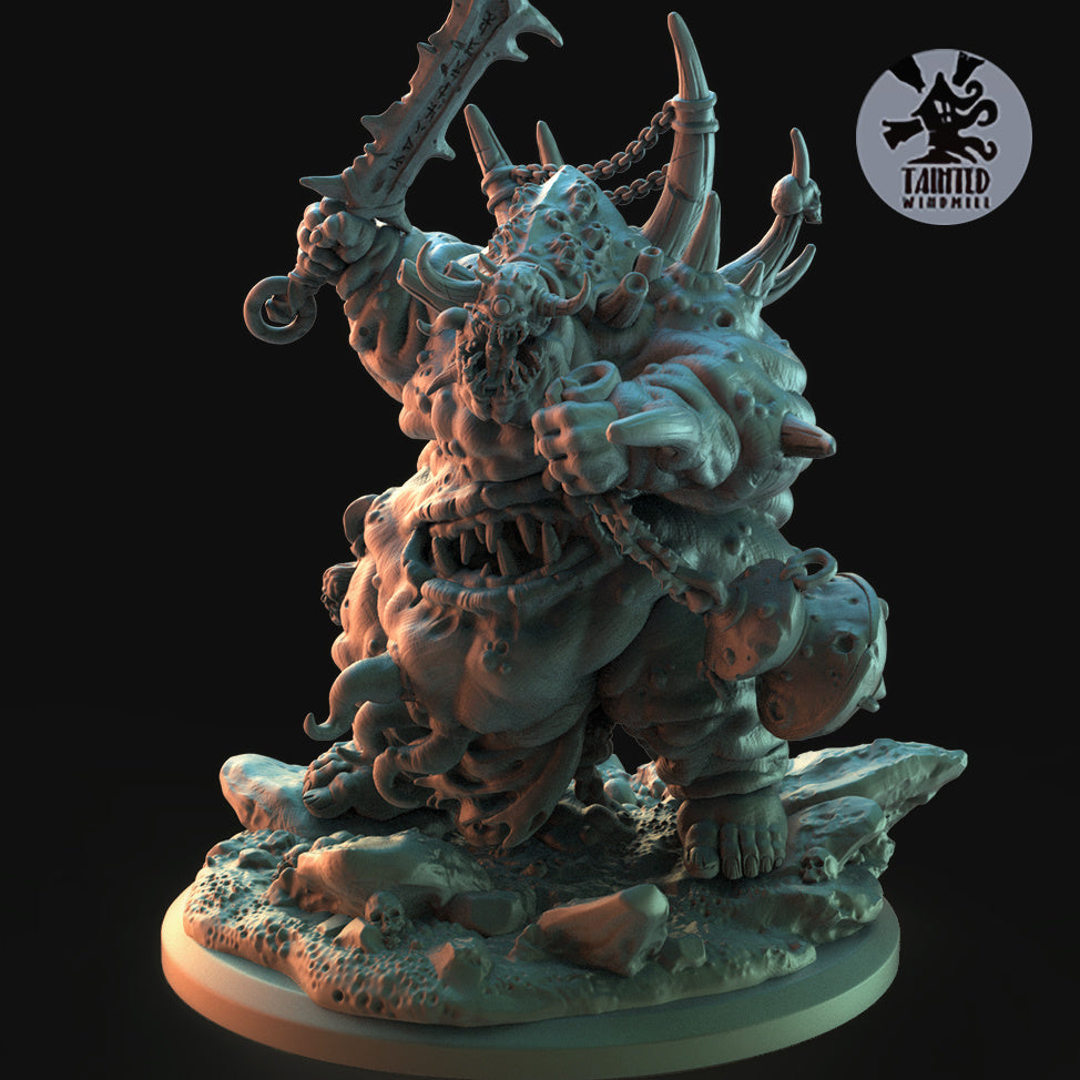 Decay Prince - Demon - Dungeons and Dragon - by Tainted Windmill - Tabletop RPG Miniature - Roleplaying 3D Printed Fantasy Mini