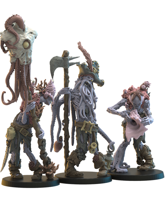Deep Sea Zombies CG (x3) - Undead Pirates - TTRPG - Wargaming - Dungeons and Dragons