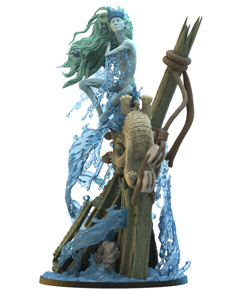 Earla, Queen of Shipwrecks - Undead Pirate - TTRPG - Wargaming - Dungeons and Dragons