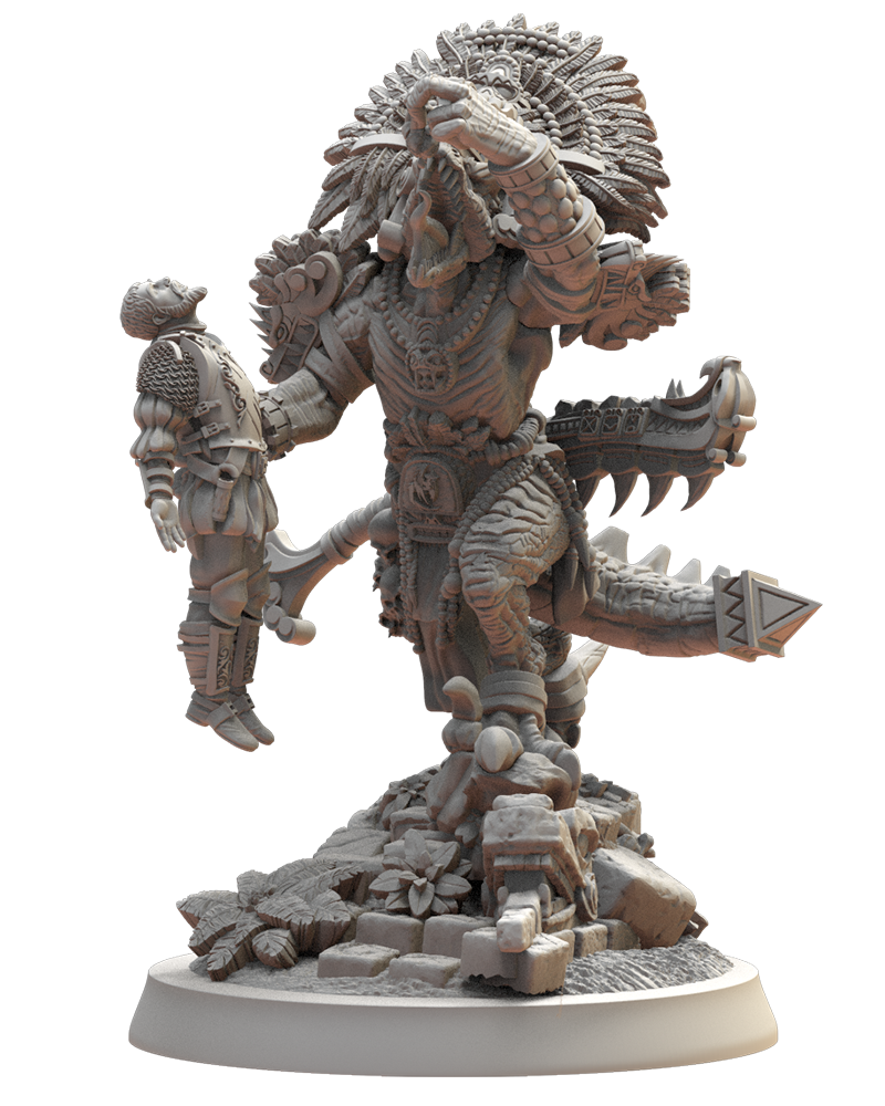 Ehecatl the Devourer - Lizard-men - TTRPG - Wargaming - Dungeons and Dragons
