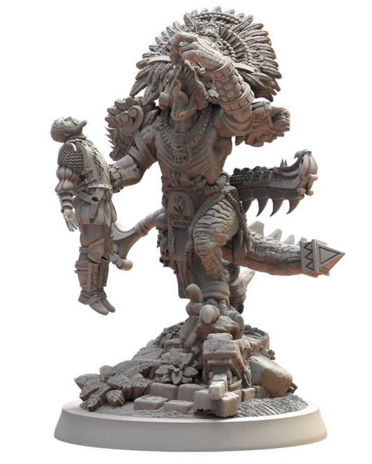 Ehecatl the Devourer - Lizard-men - TTRPG - Wargaming - Dungeons and Dragons